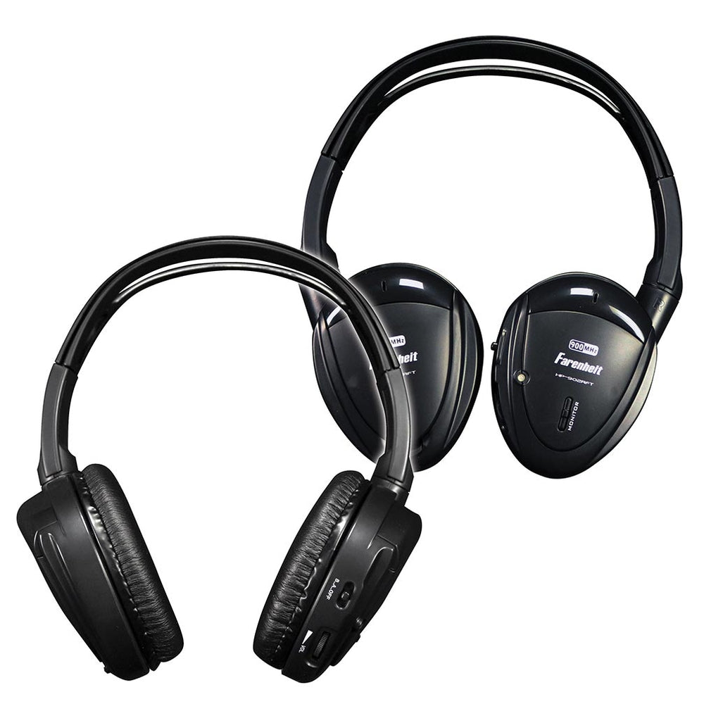 Power Acoustik HP902RFT Headphones - Swivel Earpad 2Ch.RF 900MHz