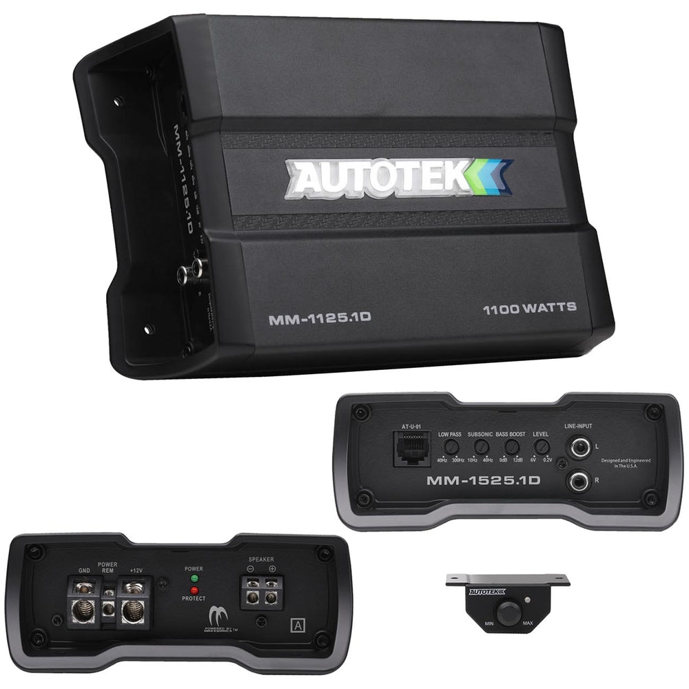 Autotek Mm11251D Mean Machine Compact D Class Amplifier 1100 Watts Image 1