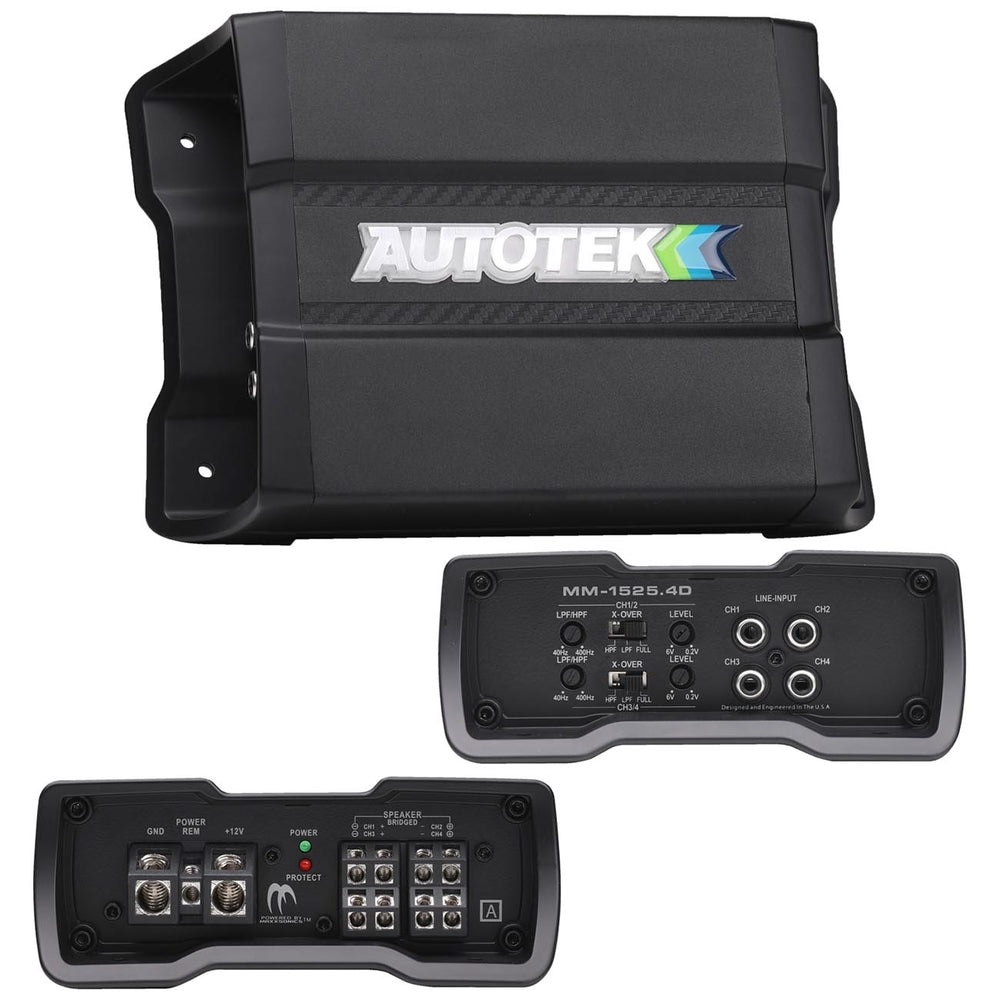 Autotek Mm-1525.4D Mean Machine Compact D Class Amplifier 1500 Watts 4 Channel Image 1