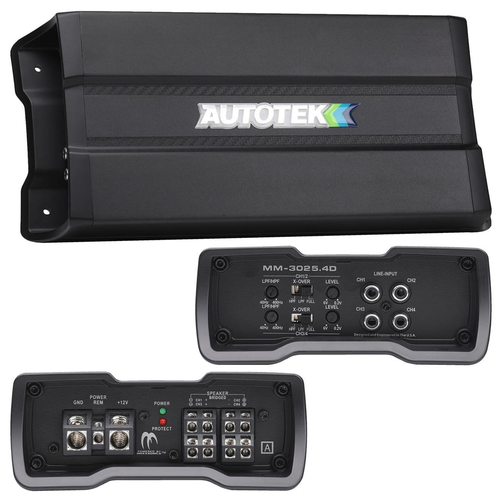 Autotek Mm30254D Mean Machine Compact D Class Amplifier 3000 Watts 4 Channel Image 1