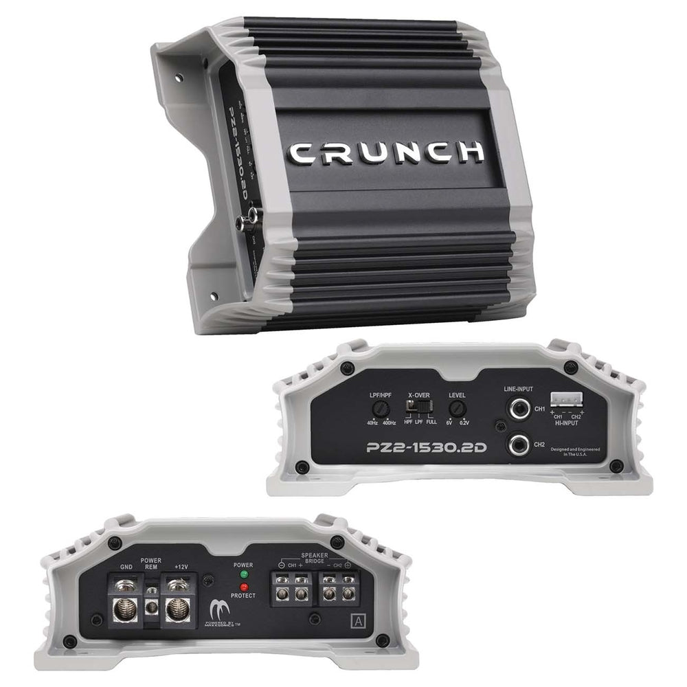 Crunch PZ2-1530.2D 2 Ch Amp 1500W | Class D | 2 Ohms Image 1