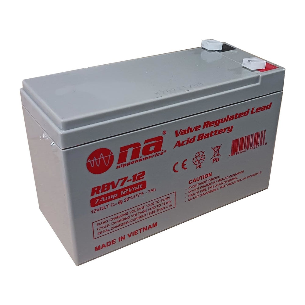 Nippon RB712 12V Battery 7Ah - Maintenance Free Sealed Lead/Acid Image 1