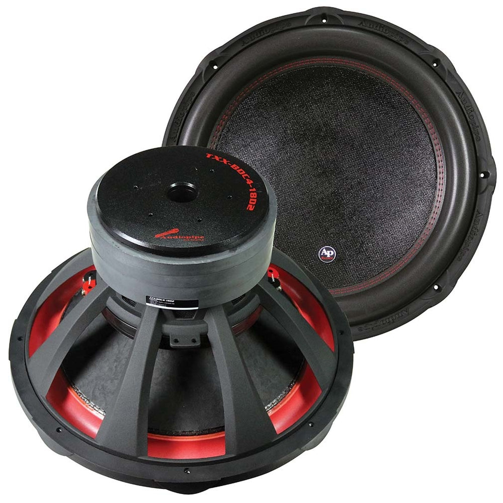 Audiopipe TXX-BDC4-18D2 18" Woofer 3400W Max 2 Ohm DVC Image 1