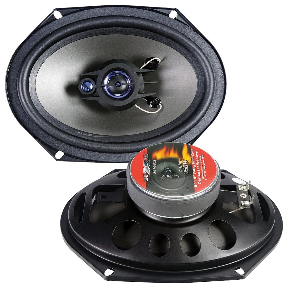 Xxx Xgt6803 Speaker 6X8" 3-Way 350 Watts No Grills Image 1